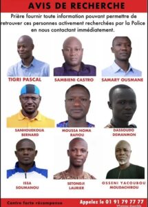 Coup d&rsquo;état déjoué :  La Police aux trousses de Tigri Pascal, Sambieni Castro et 7 autres mis en cause